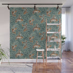 Rodeo Frogs - Green Wall Mural Gallery Image 1
