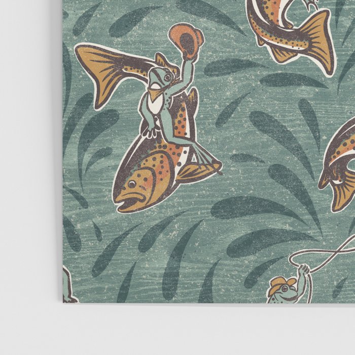 Rodeo Frogs - Green Poster Gallery Image 3