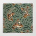 Rodeo Frogs - Green Wood Wall Art Gallery Image 1