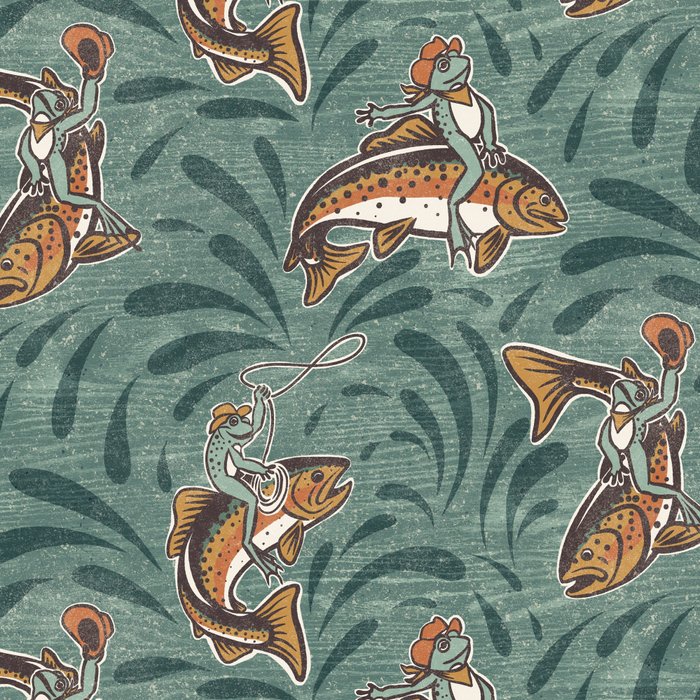 Rodeo Frogs - Green Coffee Mug Gallery Image 2