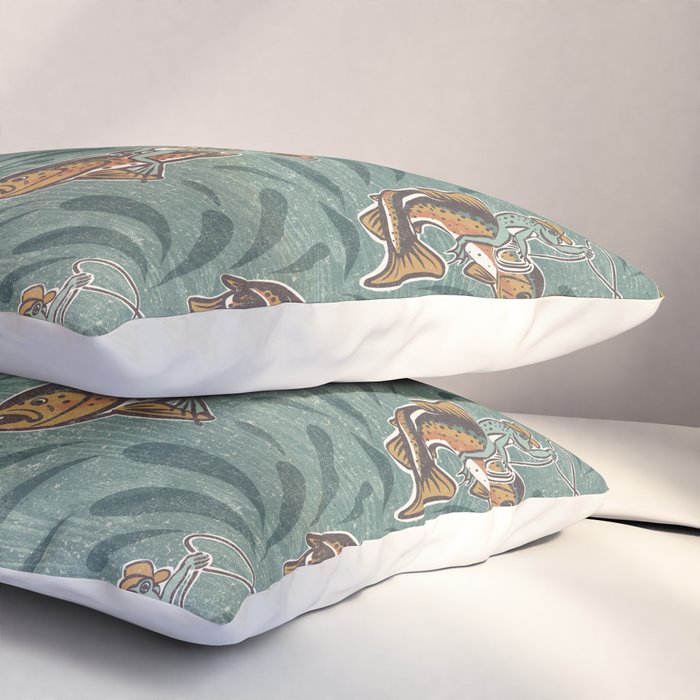 Rodeo Frogs - Green Pillow Sham Gallery Image 3