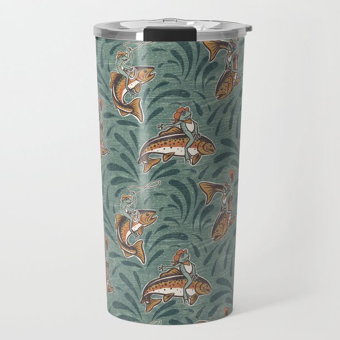 Rodeo Frogs - Green Travel Mug Gallery Image 1