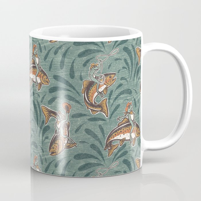Rodeo Frogs - Green Coffee Mug Gallery Image 1