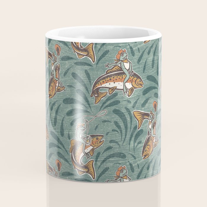 Rodeo Frogs - Green Coffee Mug Gallery Image 4
