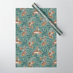 Rodeo Frogs - Green Wrapping Paper Gallery Image 1
