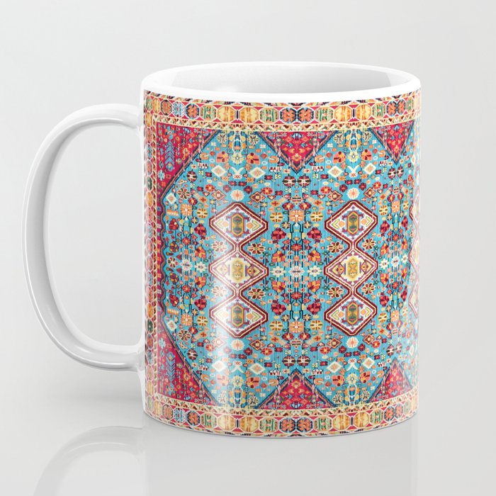 Bohemian Heritage: Colorful Moroccan Texture Art Coffee Mug Gallery Image 3