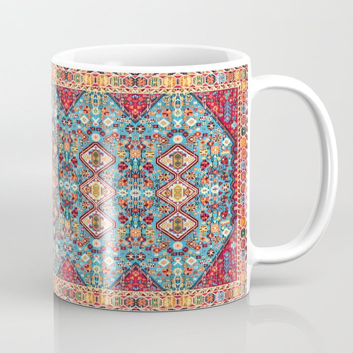 Bohemian Heritage: Colorful Moroccan Texture Art Coffee Mug Gallery Image 1