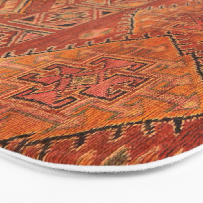 Traditional Vintage Heritage Moroccan Carpet  Bath Mat Gallery Image 3