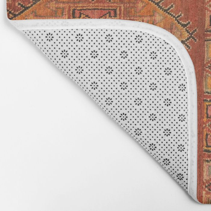 Traditional Vintage Heritage Moroccan Carpet  Bath Mat Gallery Image 2