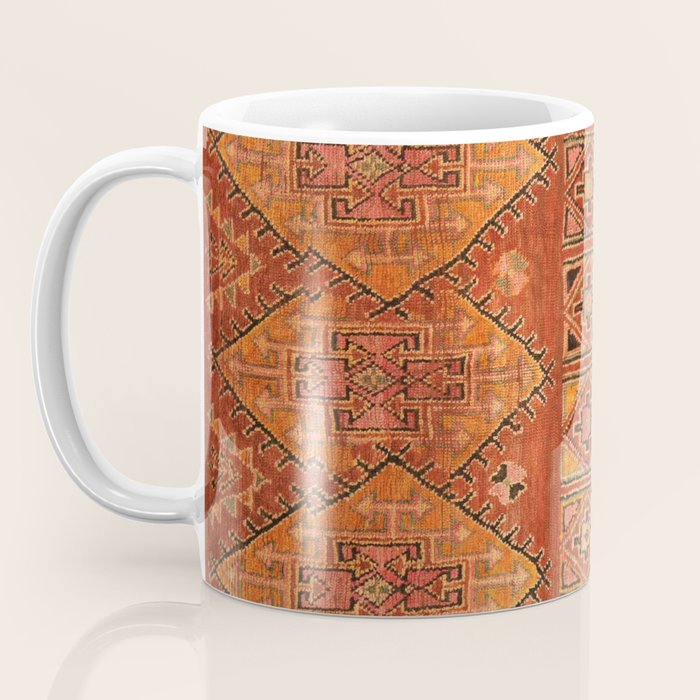 Traditional Vintage Heritage Moroccan Carpet  Coffee Mug Gallery Image 3