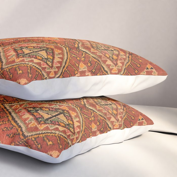 Traditional Vintage Heritage Moroccan Carpet  Pillow Sham Gallery Image 3