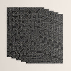 Black and White Geometric Abstract Artwork Wrapping Paper Gallery Image 3
