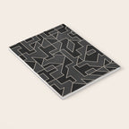Black and White Geometric Abstract Artwork Notebook Gallery Image 3