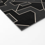 Black and White Geometric Abstract Artwork Welcome Mat Gallery Image 2