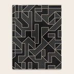 Black and White Geometric Abstract Artwork Notebook Gallery Image 4