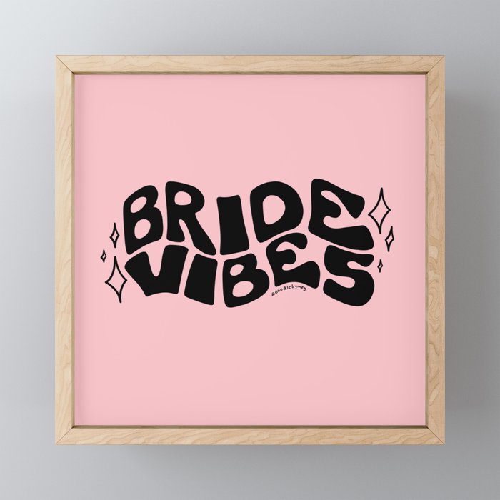 Bride Vibes in Black Mini Art Print Gallery Image 1