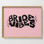 Bride Vibes in Black Serving Tray Gallery Image 1