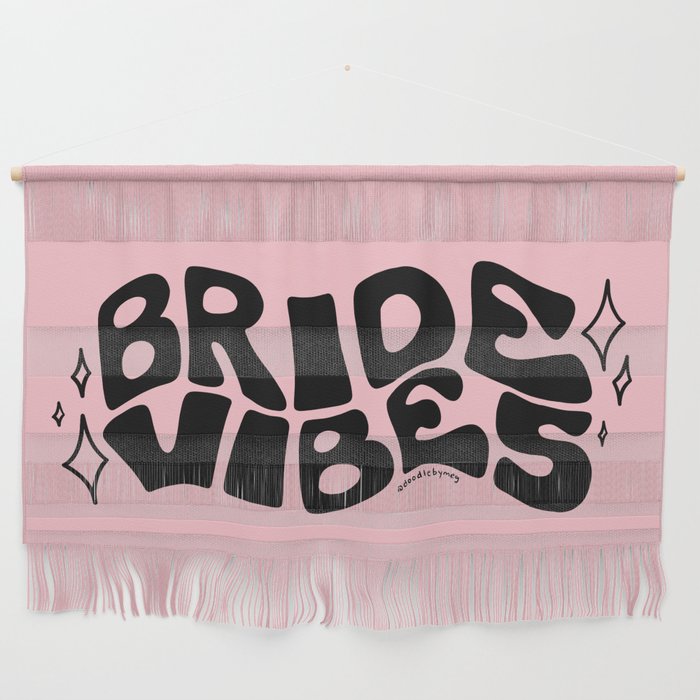 Bride Vibes in Black Wall Hanging Gallery Image 1