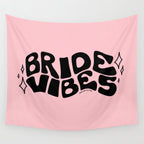 Bride Vibes in Black Wall Tapestry Gallery Image 4