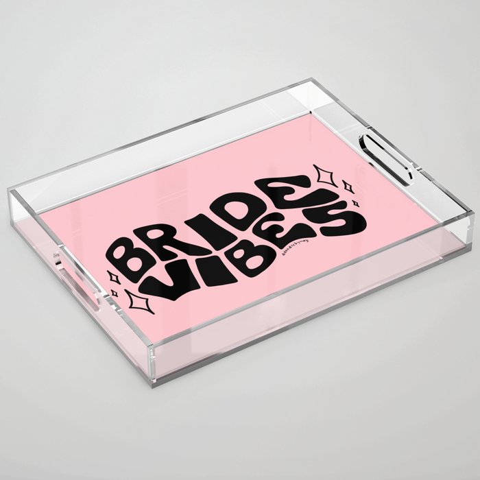 Bride Vibes in Black Acrylic Tray Gallery Image 1