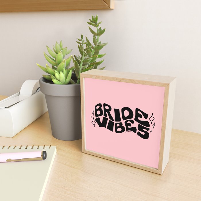 Bride Vibes in Black Mini Art Print Gallery Image 2