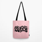 Bride Vibes in Black Tote Bag Gallery Image 2