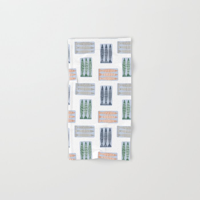 Nautical Tinned Fish Bath Towel Gallery Image 1