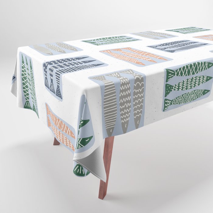 Nautical Tinned Fish Tablecloth Gallery Image 1