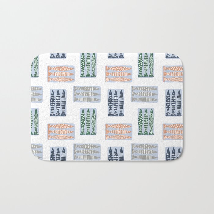 Nautical Tinned Fish Bath Mat Gallery Image 1