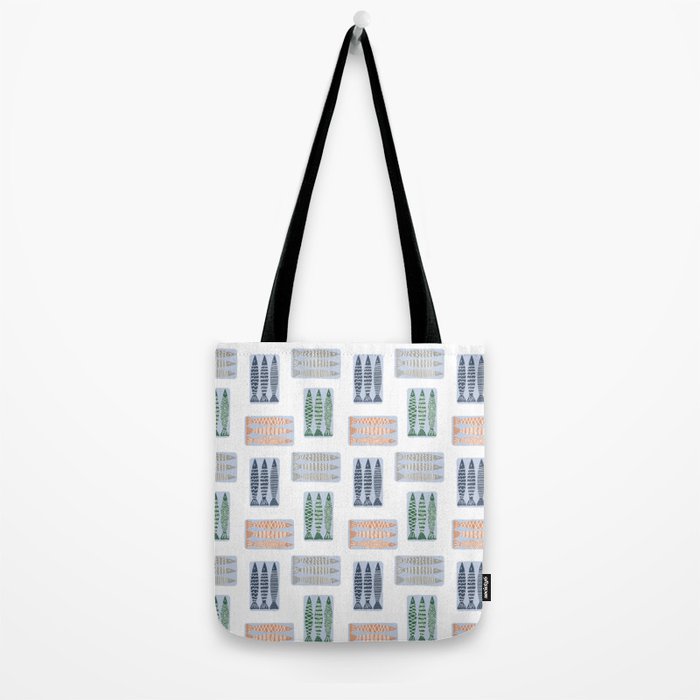 Nautical Tinned Fish Tote Bag Gallery Image 2