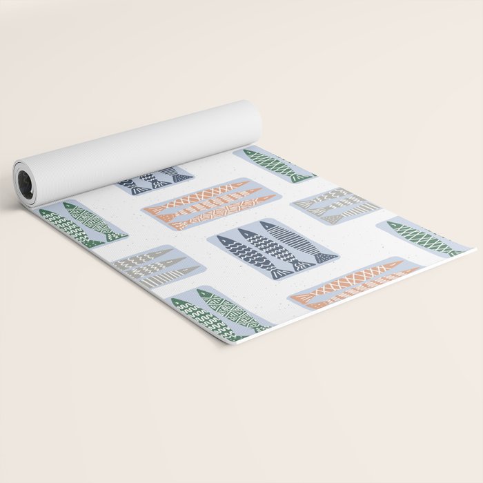 Nautical Tinned Fish Yoga Mat Gallery Image 2