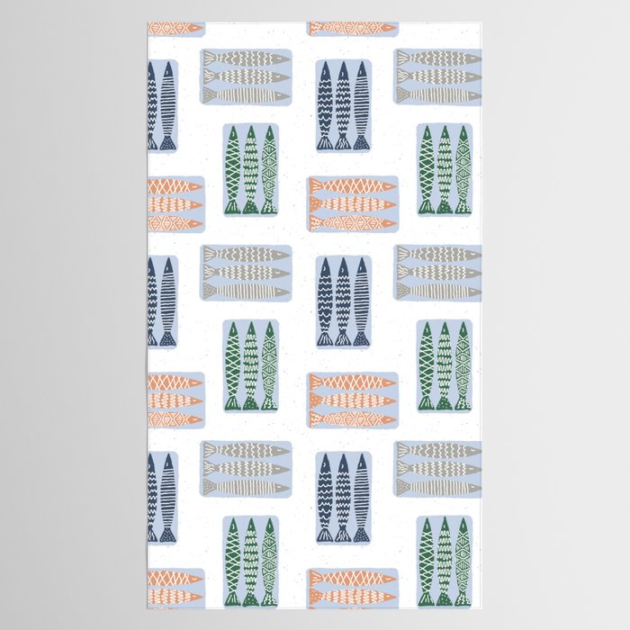 Nautical Tinned Fish Tablecloth Gallery Image 2