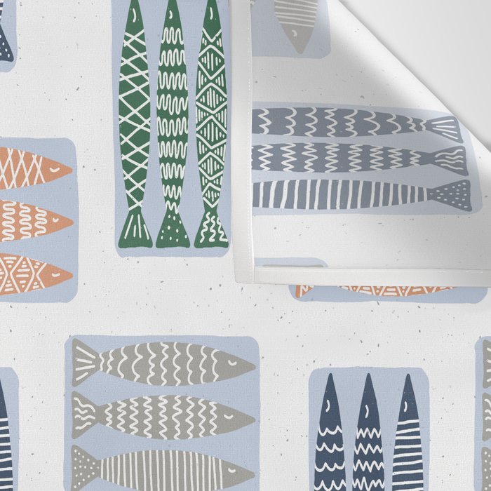 Nautical Tinned Fish Wall Tapestry Gallery Image 3