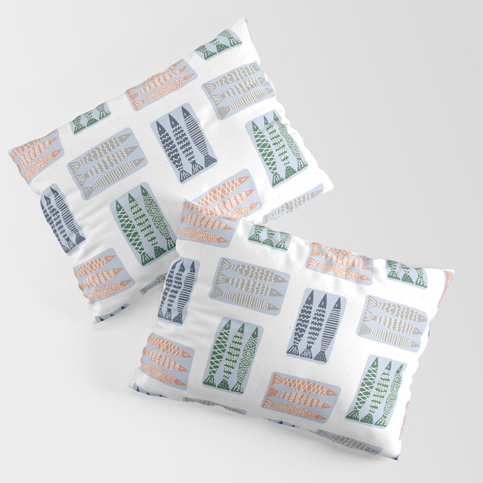 Nautical Tinned Fish Pillow Sham Gallery Image 3