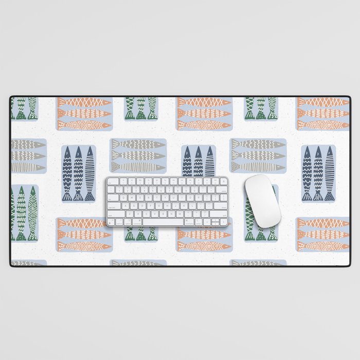 Nautical Tinned Fish Desk Mat Gallery Image 1
