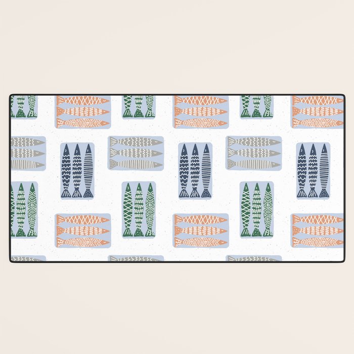 Nautical Tinned Fish Desk Mat Gallery Image 3