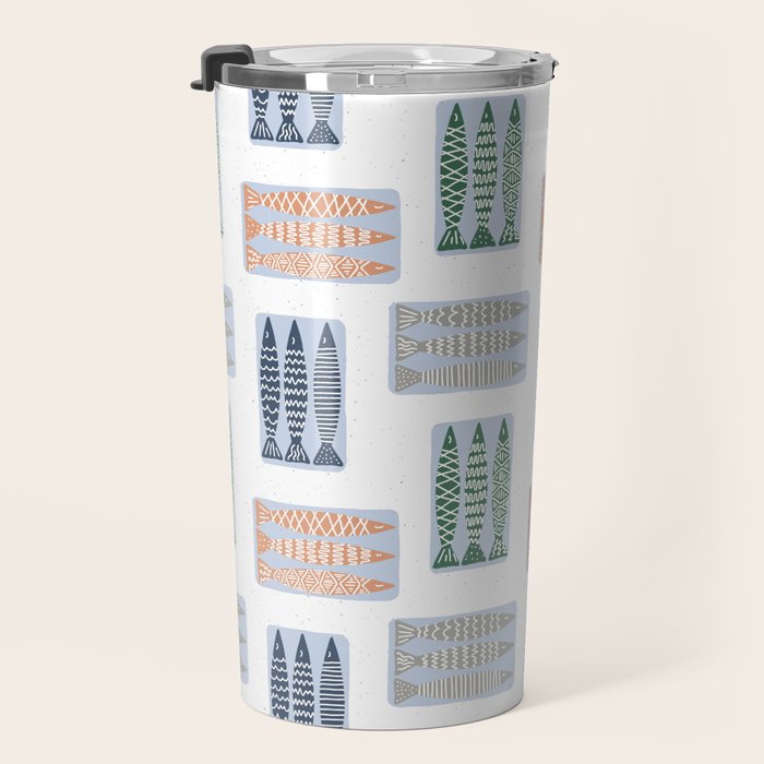Nautical Tinned Fish Travel Mug Gallery Image 3