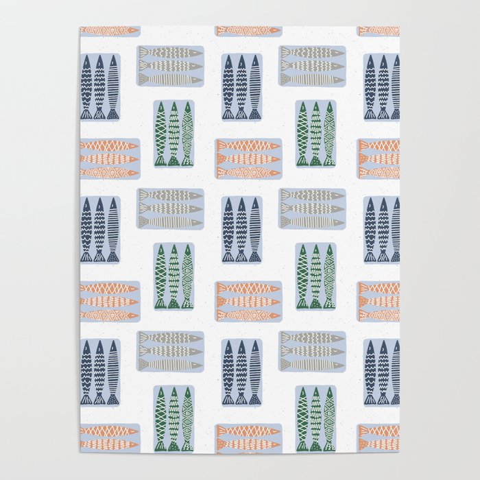 Nautical Tinned Fish Poster Gallery Image 4