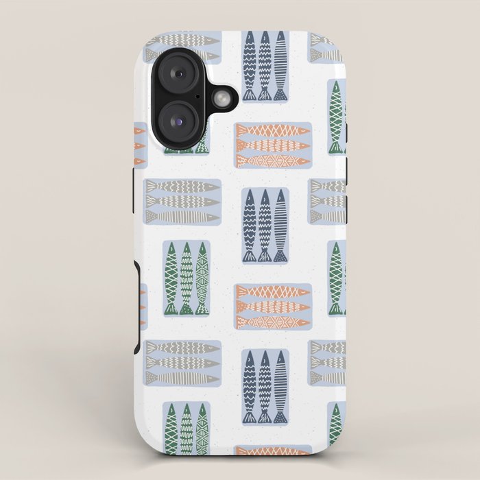 Nautical Tinned Fish iPhone Case Gallery Image 1