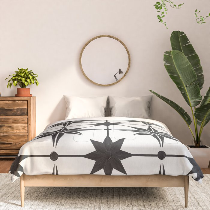 Starburst Mosaic - Black Comforter Gallery Image 3