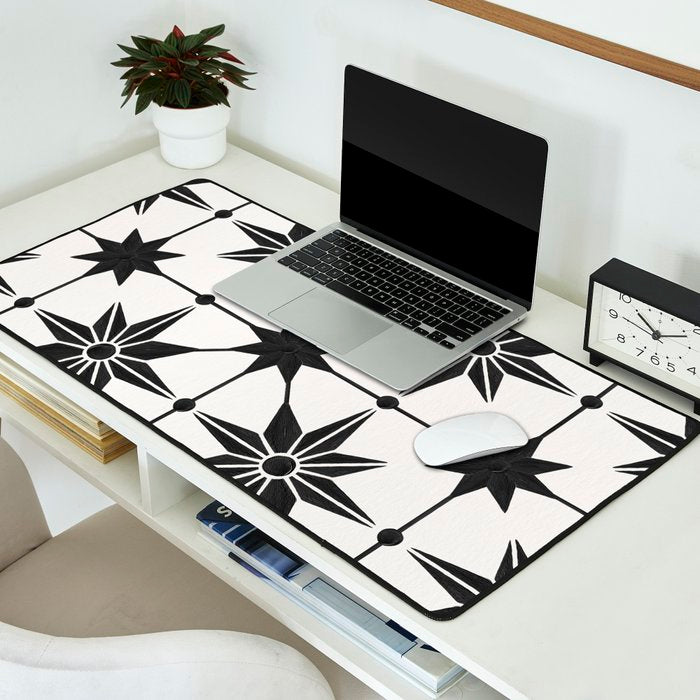 Starburst Mosaic - Black Desk Mat Gallery Image 2