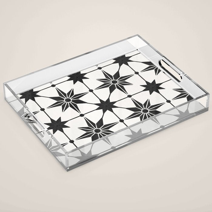 Starburst Mosaic - Black Acrylic Tray Gallery Image 1