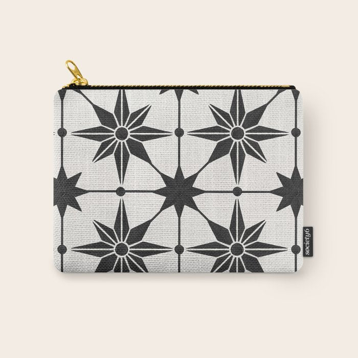Starburst Mosaic - Black Carry All Pouch Gallery Image 1