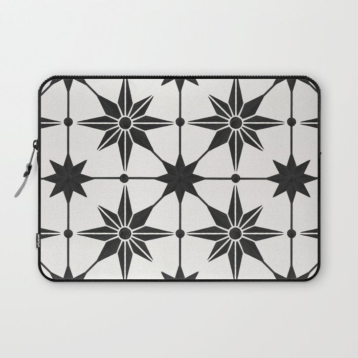 Starburst Mosaic - Black Laptop Sleeve Gallery Image 1