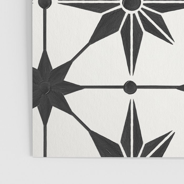 Starburst Mosaic - Black Poster Gallery Image 3