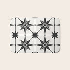 Starburst Mosaic - Black Bath Mat Gallery Image 1