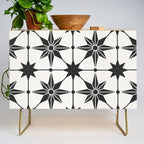 Starburst Mosaic - Black Credenza Gallery Image 1