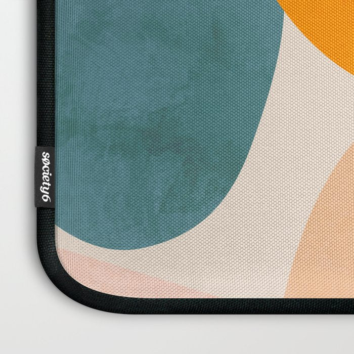 mid century modern abstract design Laptop Sleeve Gallery Image 3