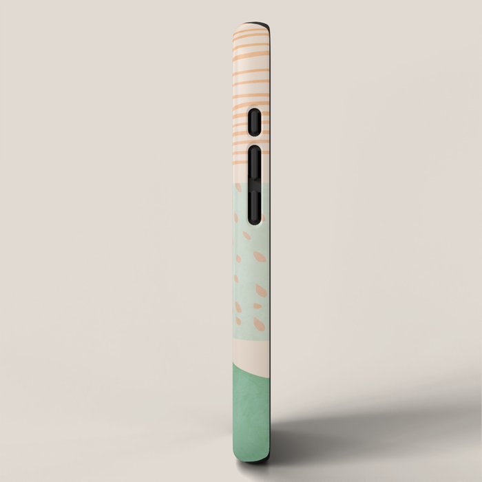 mid century modern abstract design iPhone Case Gallery Image 2