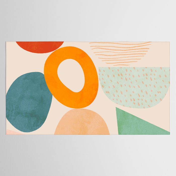 mid century modern abstract design Tablecloth Gallery Image 2